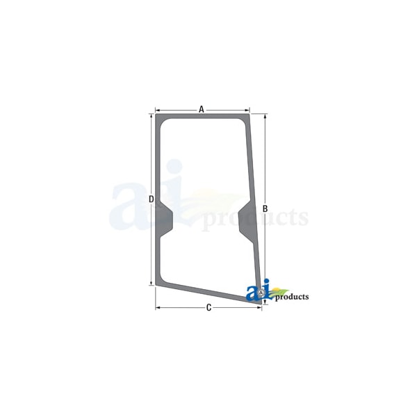 Glass; RH Door 0" x0" x0"